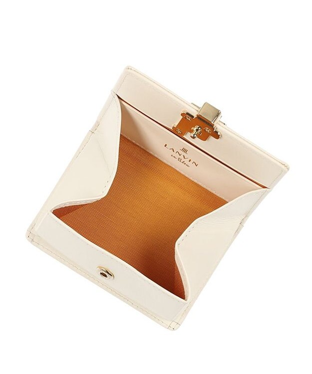 LANVIN en Bleu エルヴィー BOX小銭入れ アイボリー