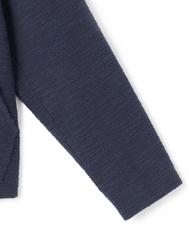 ICB 【WEB限定・洗える】 ツイードインレイ ブルゾン ネイビーブルー系