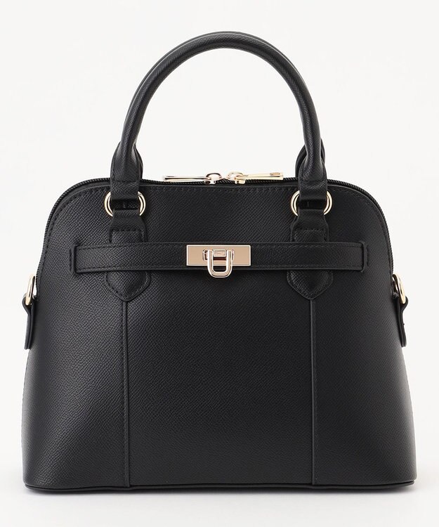 ANY SIS 【2WAY】ベルトアクセントブガッティ バッグ ブラック