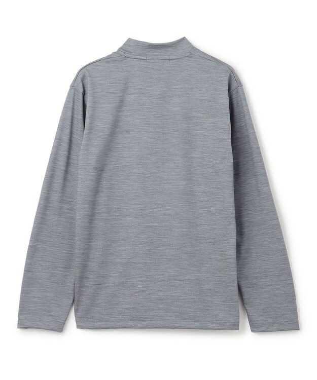 JOSEPH HOMME ウールジャージーウォッシャブル　モックネックカットソー ライトグレー系