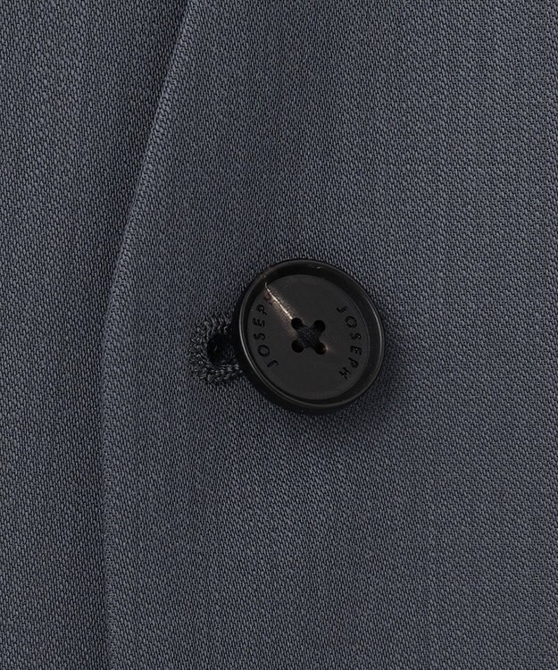 JOSEPH HOMME 【洗えるWOOLセットアップ】ウーステッドバラシャ　ノーカラージャケット ライトグレー系