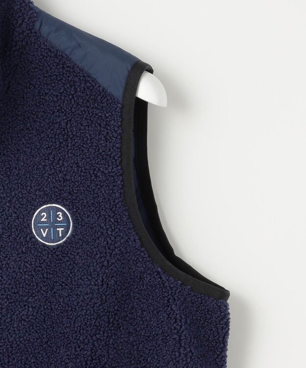 23区GOLF 【MEN】ボアフリース ベスト ネイビー系