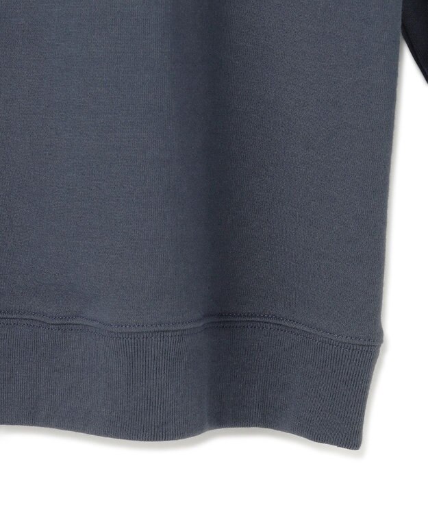 23区 S 【洗える】ライトコットンテリー ワイドスリーブ ロゴ カットソー ダルブルー系