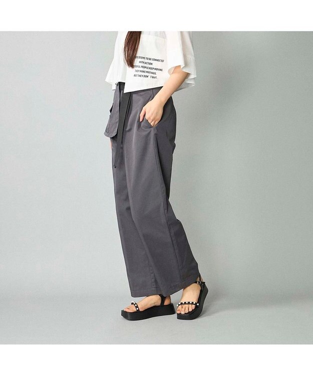 MODE ET JACOMO <noyau>パールデザイン厚底スポーツサンダル ブラック