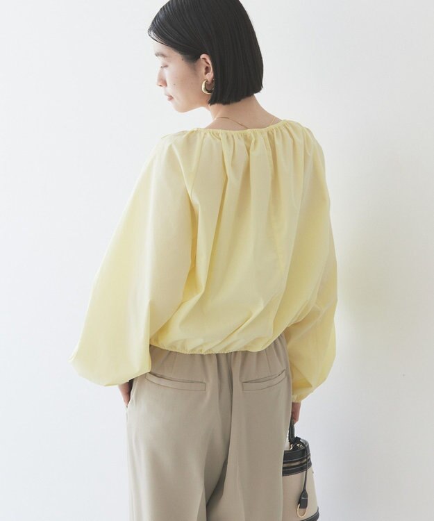 AMERICAN HOLIC イージーケアオフショルダーギャザーブラウス Yellow