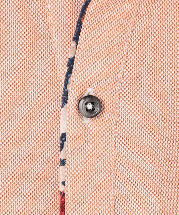 JOSEPH ABBOUD 【日経スタイルマガジン掲載・KAHALAコラボ・高機能】カハラ アロハ ダディ 半袖 ポロシャツ ライトオレンジ系