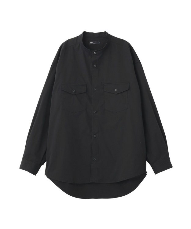 CRAFT STANDARD BOUTIQUE バンドカラーシャツ Black