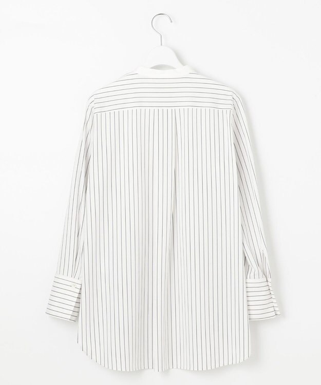 自由区 【洗える】ストレッチシャーティング ブザムシャツ アイボリー系1