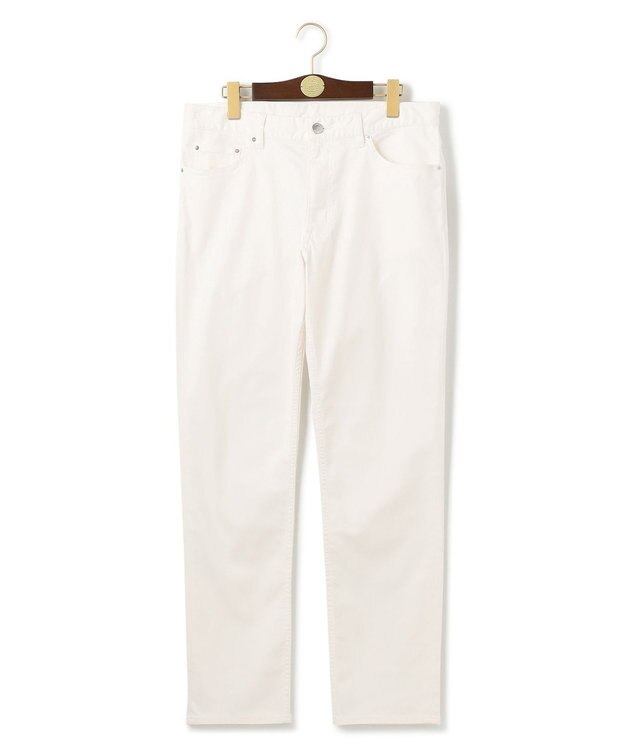 J.PRESS MEN 【ストレッチ / ウォッシャブル可】ピケストレッチ 5ポケットパンツ ホワイト系