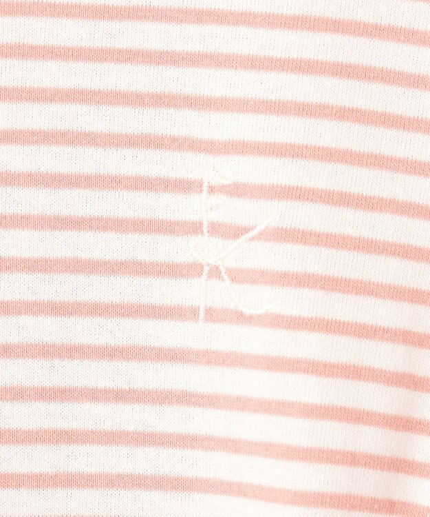 組曲 KIDS 【150-160㎝】リボンボーダー トップス ピンク系1