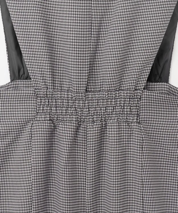 Feroux 【洗える】美シルエット ジャンパースカート チェック柄