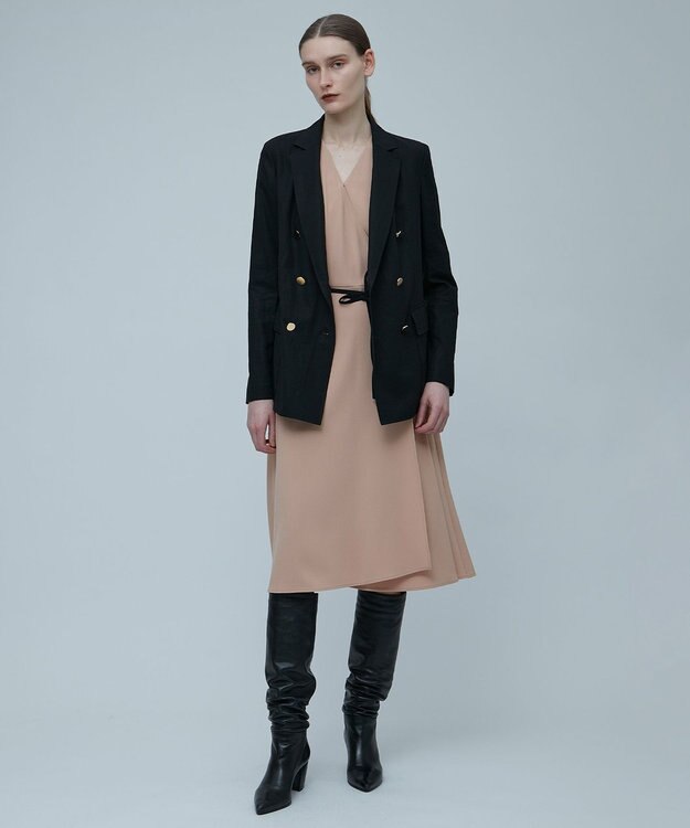 BEIGE， CINDY / カシュクールワンピース D.Nude×Black