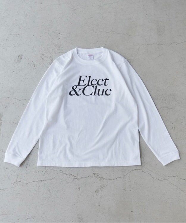 WEGO 【ANGIE VINTAGE】フロッキーロゴプリントロンT ホワイト