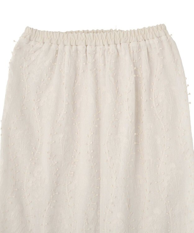 Green Parks ３Ｄレース刺しゅうスカート Ecru