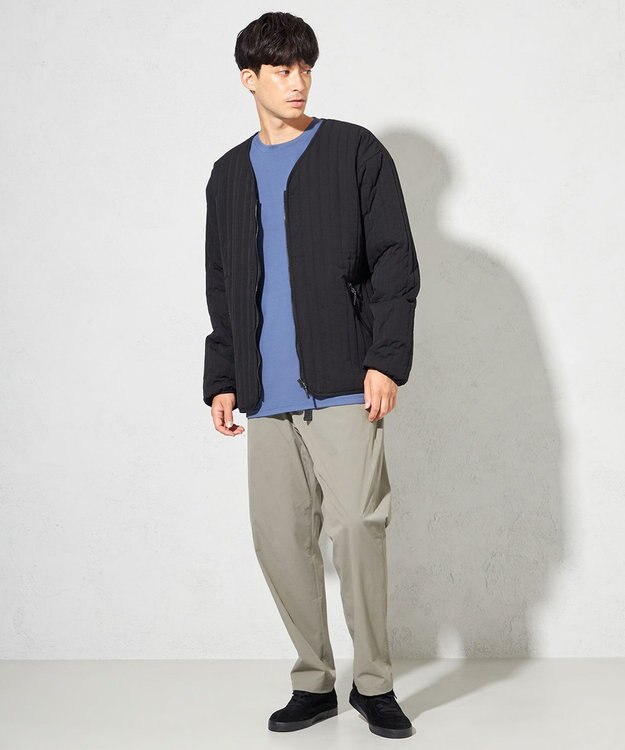 SHARE PARK MENS 【UNISEX】キルティング蓄熱中綿 Ｖカーディガン（L・XLサイズ） ブラック