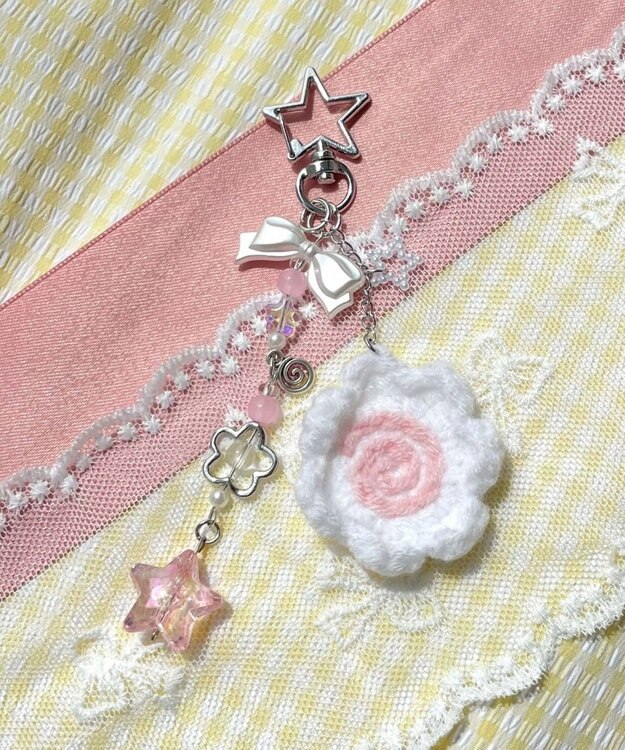 WEGO ぐるぐるビーズキーホルダー 柄5