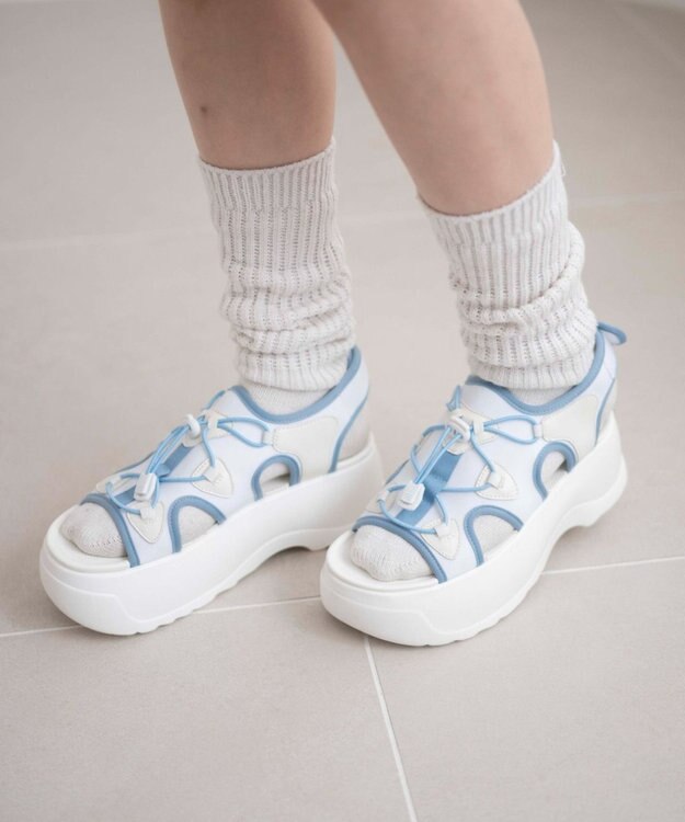 WEGO ボリュームスポーツサンダル 柄1