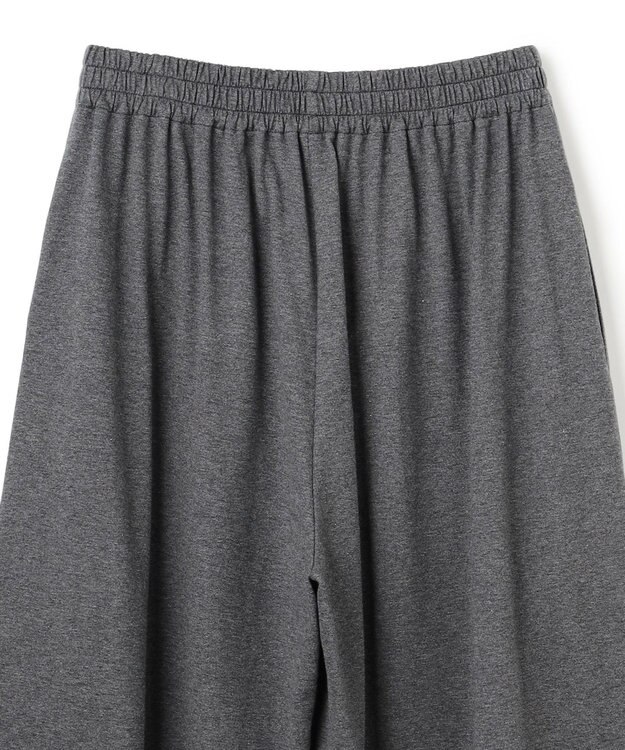 uncrave プレーンジャージー ギャザーパンツ チャコール
