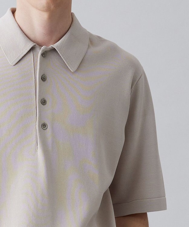 UNFILO MENS 【接触冷感】イージーケア ニットポロ [23年春夏商品] アイボリー