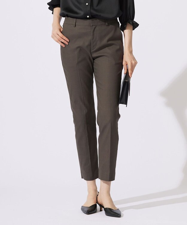 自由区 L 【接触冷感・UVカット・吸水速乾】シェルタリングオックステーパード パンツ スレート