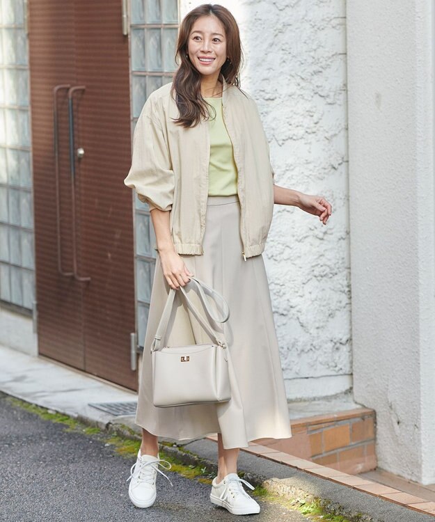 ANY 【洗濯機可能】ＭＡー１ブルゾン サンドベージュ