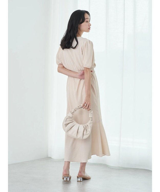 earth music&ecology ＳＥＴ２点カシュクールプルオーバー＋ワンピース Ivory