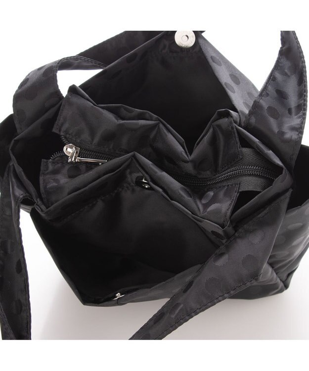 Y'SACCS 【Y’SACCS vous et】ドットジャカードトート Sサイズ ブラック