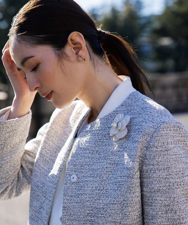 組曲 パールフラワーコサージュ アイボリー系