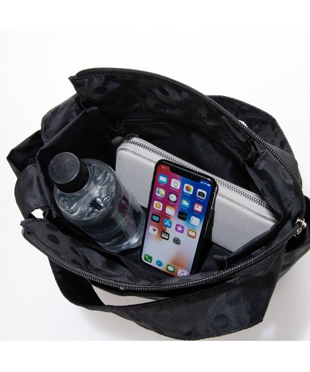 Y'SACCS 【Y’SACCS vous et】ドットジャカードトート Sサイズ ブラック