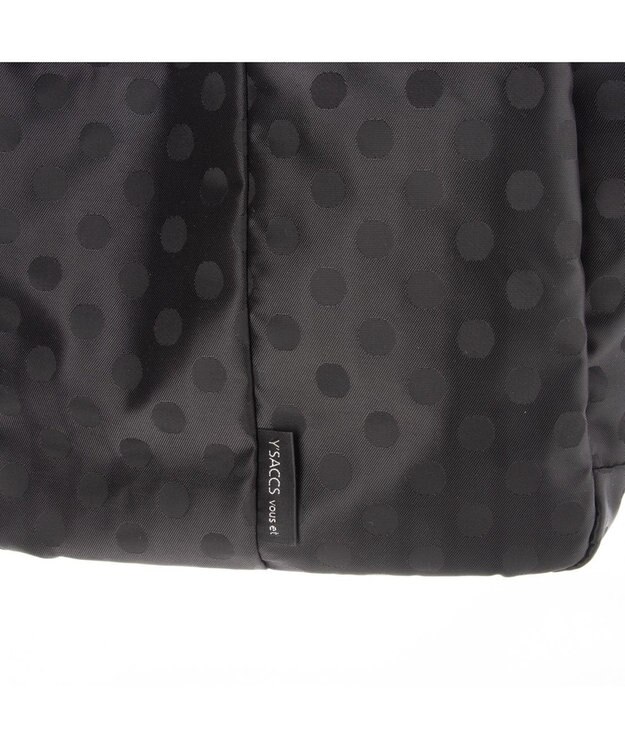 Y'SACCS 【Y’SACCS vous et】ドットジャカードトート Sサイズ ブラック