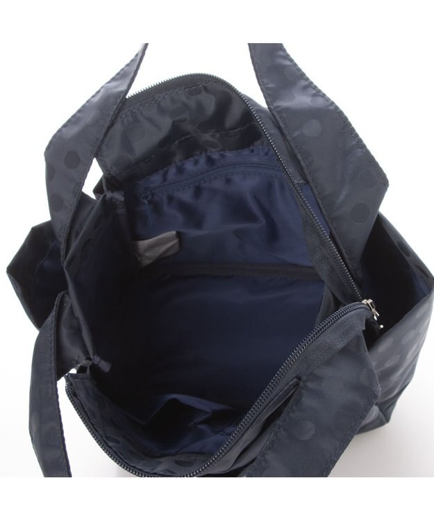 Y'SACCS 【Y’SACCS vous et】ドットジャカードトート Sサイズ ネイビー