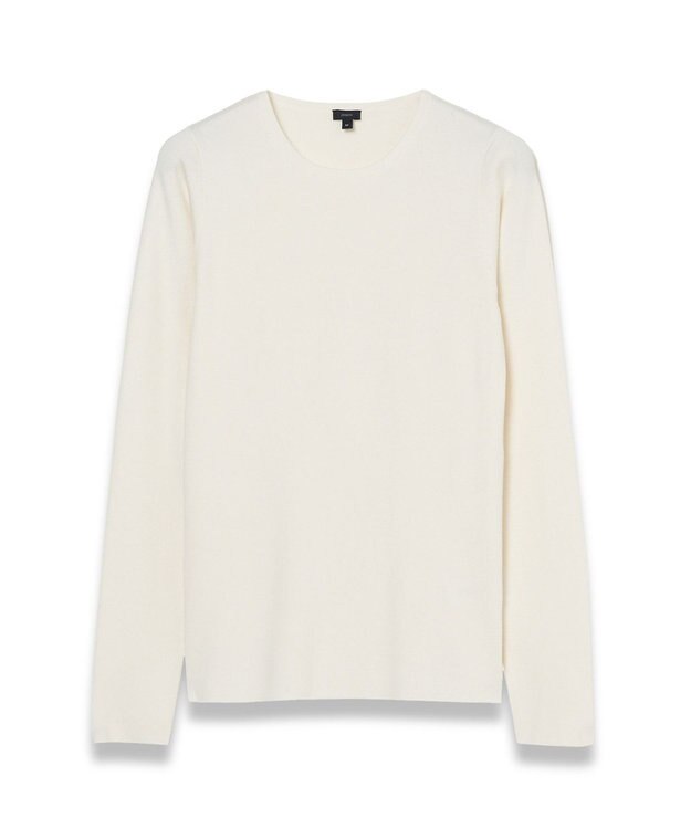 JOSEPH 【WEB&OUTLET限定・洗える】ストレッチシルク　ラウンドネックニット Ivory