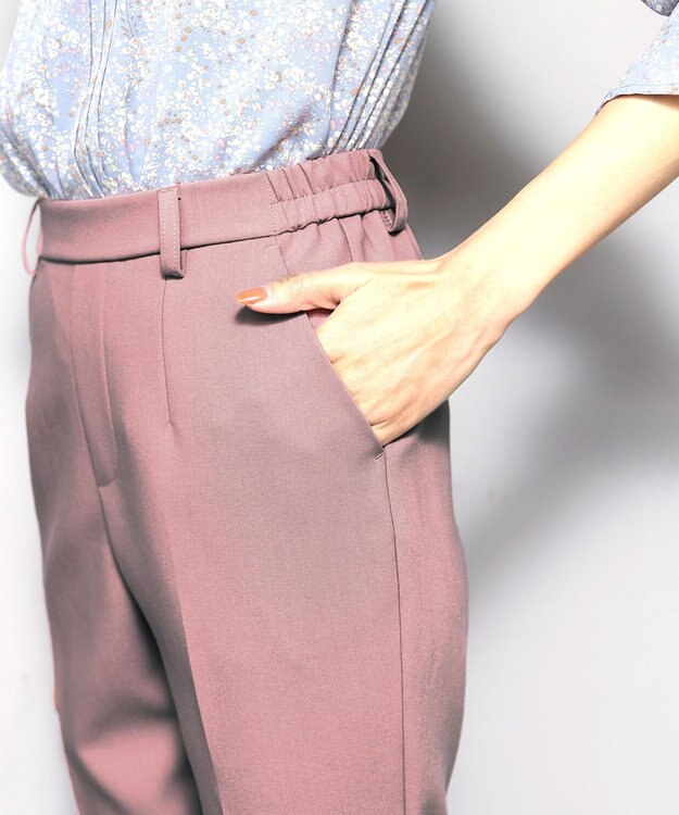 Tiaclasse 【洗える】テーパードパンツ ピンク