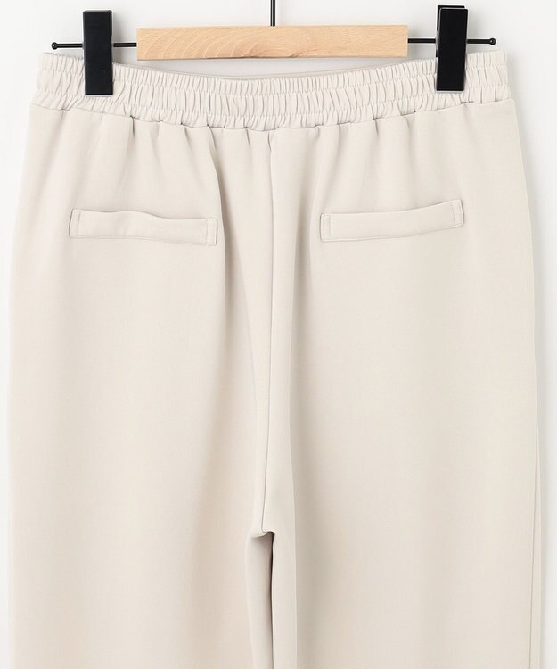 SHARE PARK LADIES 【洗える】ストレッチポンチ テーパードパンツ アイボリー系