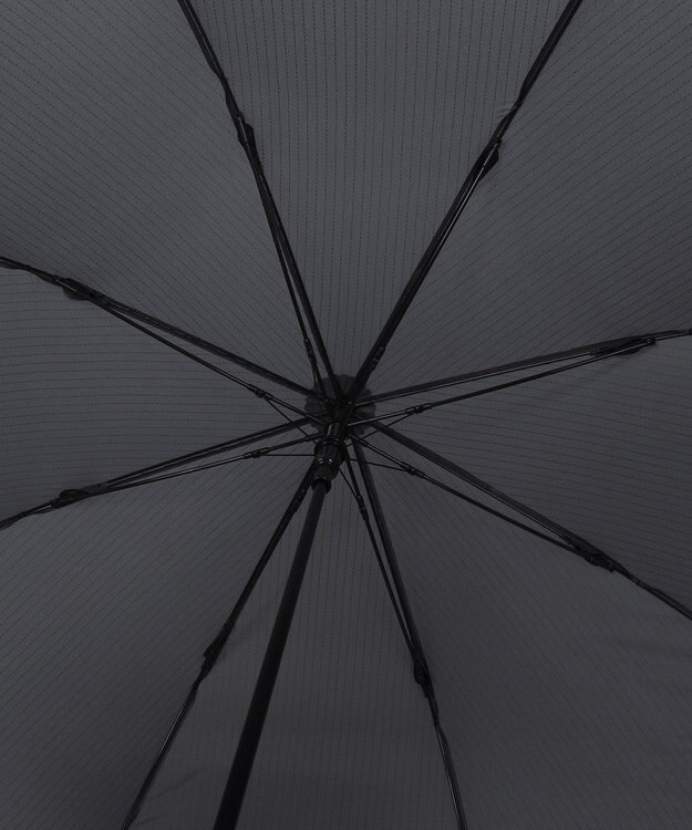 MOONBAT 【大きめ】POLO RALPH LAUREN 長傘 メンズ ストライプ ワンポイント刺繍 70cm ブラック