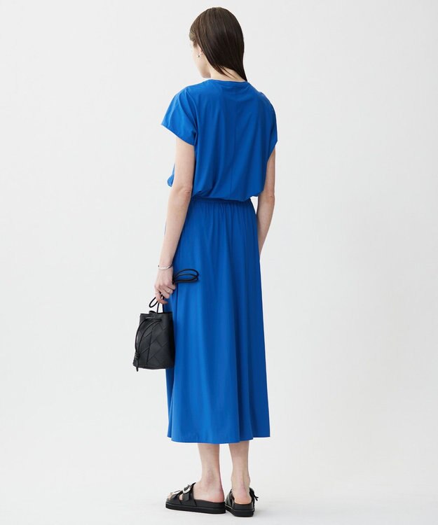 ICB 【WEB限定カラーあり・UVカット・接触冷感・速乾】マットスキューバ フレアスカート ラピスラズリ系