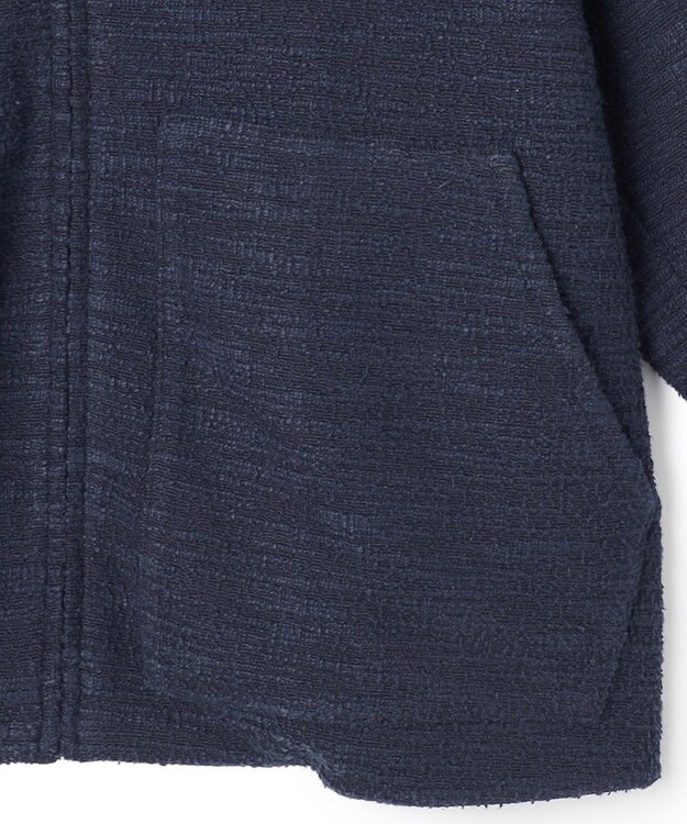 ICB 【WEB限定・洗える】 ツイードインレイ ブルゾン ネイビーブルー系