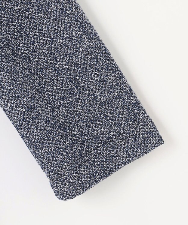 JOSEPH ABBOUD 【ストレッチ/カーディガンジャケット】コットンメランジジャージー ジャケット ネイビー系