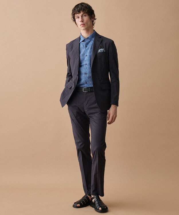 JOSEPH ABBOUD 【ストレッチ/軽量/Eco撥水/オーガニックコットン使用】マイクロピケストレッチジャケット ネイビー系8