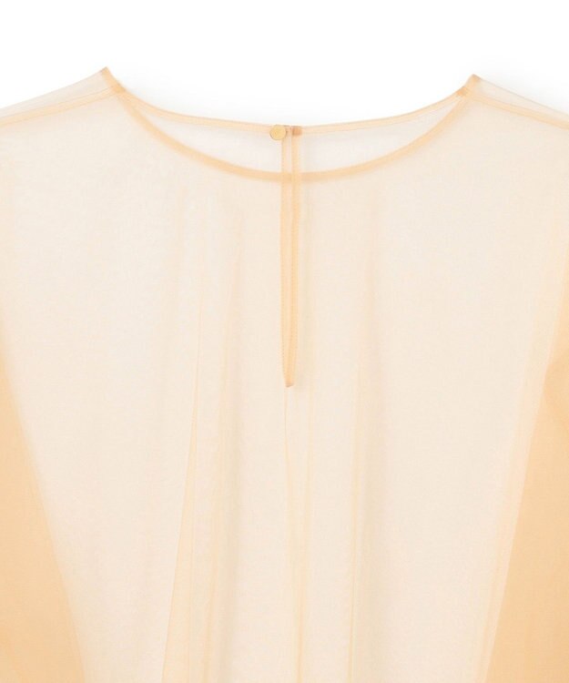 BEIGE， 【洗える・Oggi 6月号掲載】SILENE / オーバーサイズチュールブラウス Beige