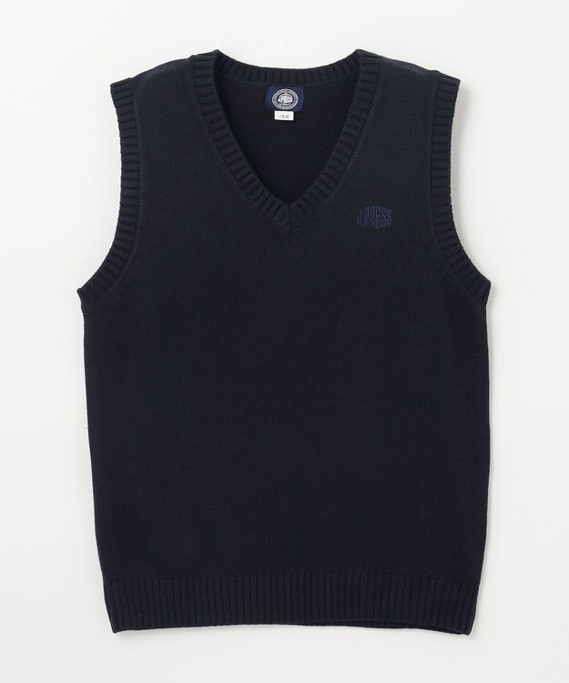 J.PRESS KIDS 【140-170cm】ロゴ入りニット ベスト ネイビー系