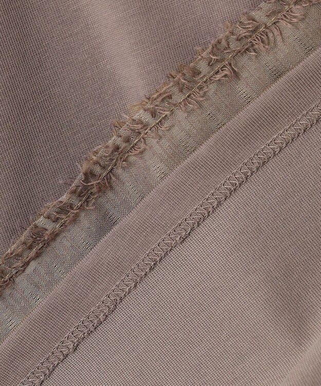 組曲 S 華感フレア カットソー モカグレー系