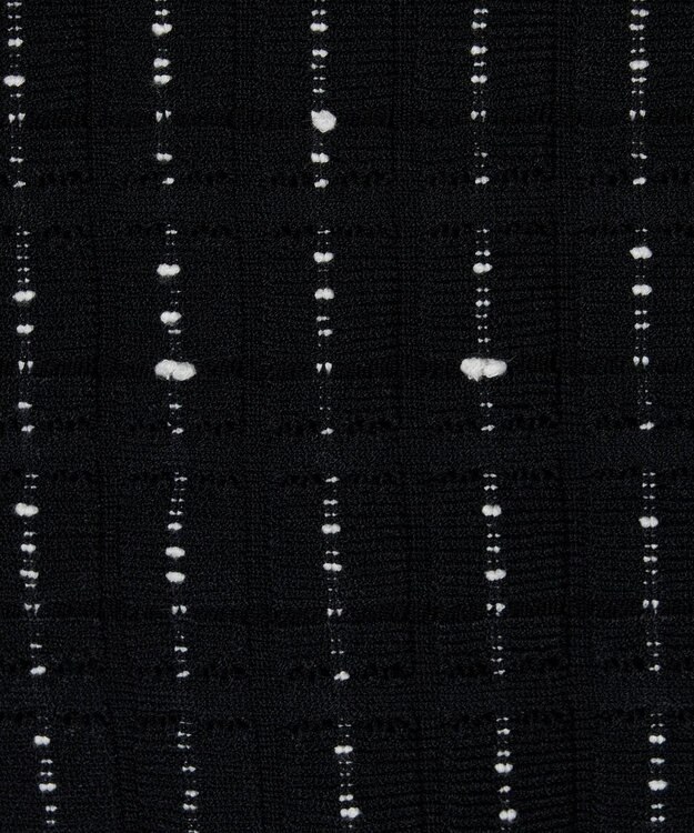 JOSEPH 【洗える】フラグメントストライプ　モックネックニット Black/Ivory