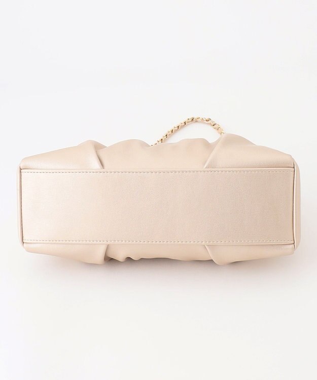 ANY SIS 【2WAY】ギャザーチェーンクラッチショルダー バッグ シャンパン