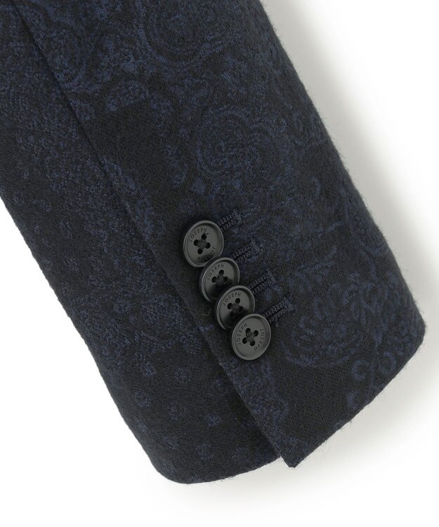 JOSEPH HOMME パッチジャガードジャージー　ジャケット ネイビー系3