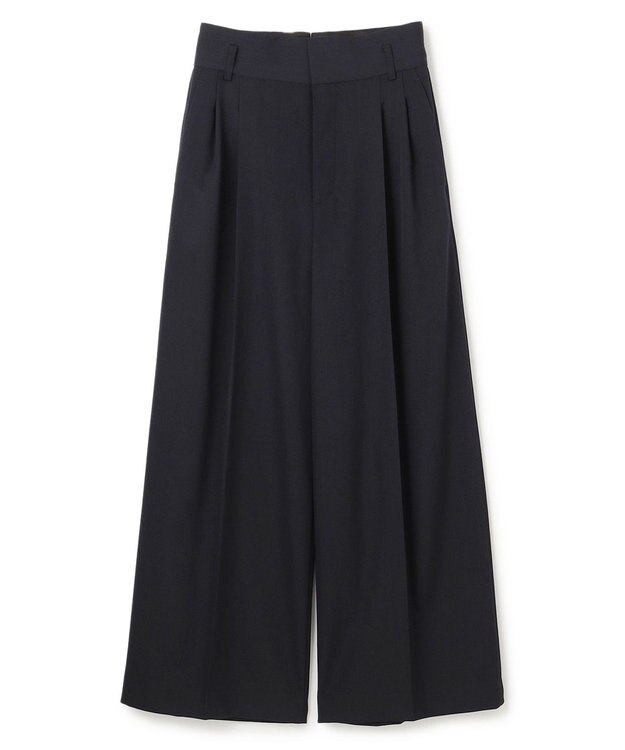 uncrave TWドビードスキン ワイドトラウザー ネイビー