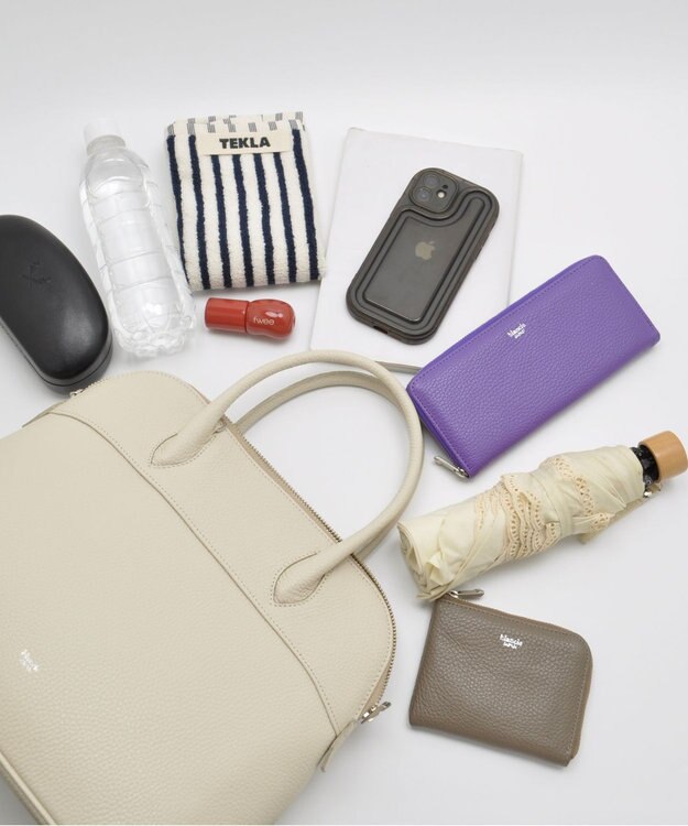 blancle シュリンクレザー  エンベディッド2WAYボストン LIGHT BEIGE