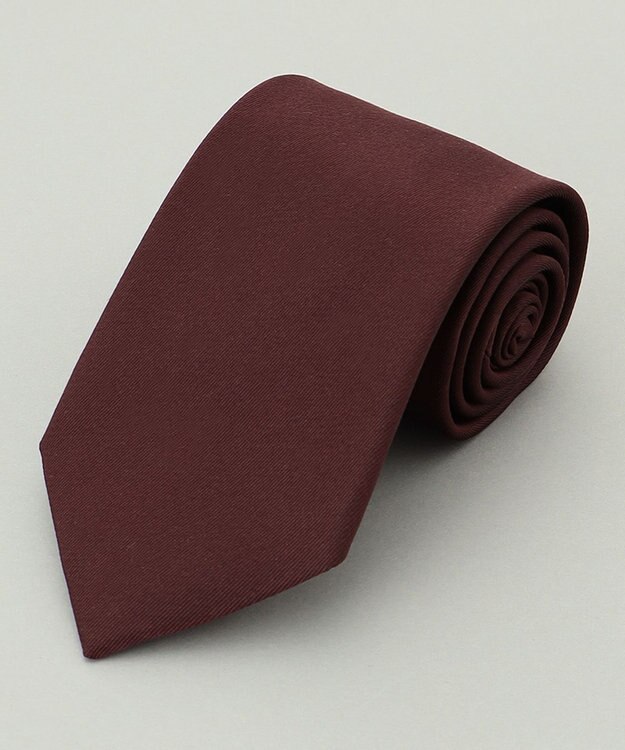 GOTAIRIKU 【日本製】西陣ネクタイ_無地 ワイン系