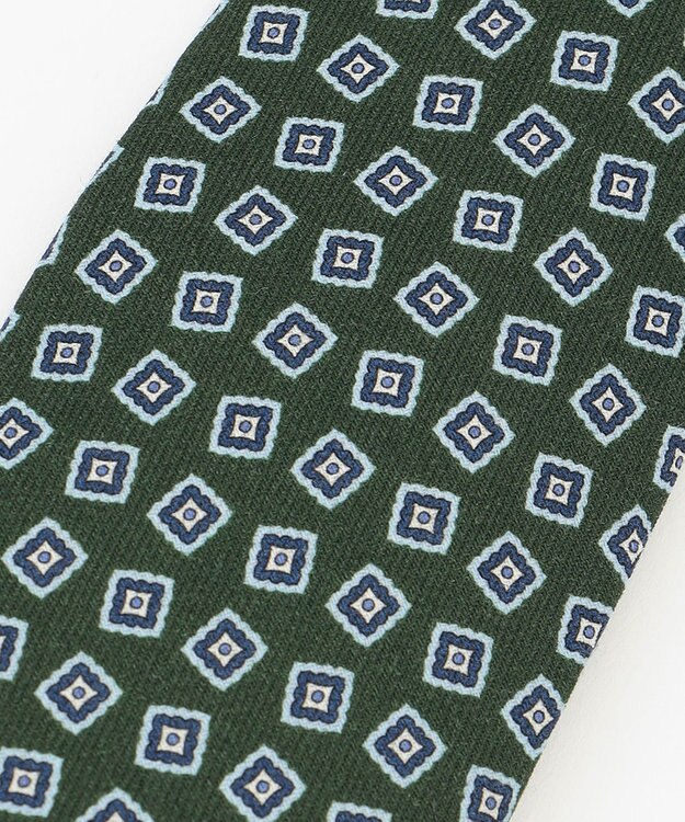 J.PRESS MEN 【ADAMLEY】ブロック小紋 ネクタイ グリーン系7