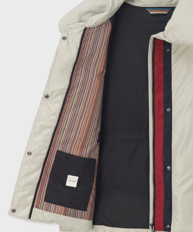 Paul Smith ラウンド ショートダウン グレイッシュベージュ